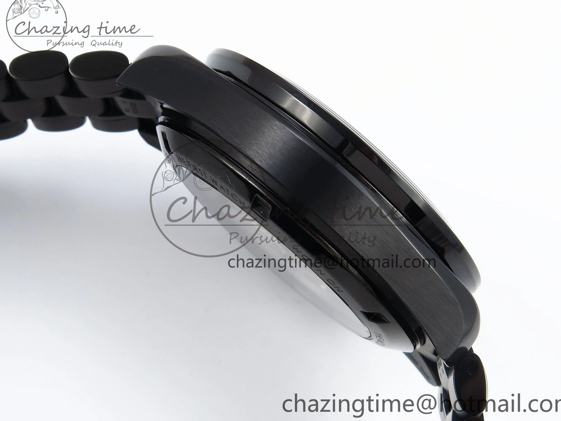 0413 Speedmaster Black Benom PVD Moon RMF Best Edition on PVD Bracelet Lemania HW WrinkleFree 7727